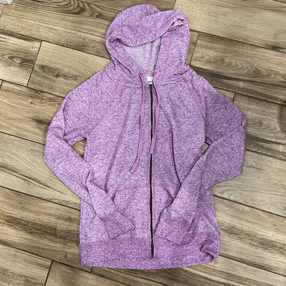 American Eagle | Lightweight Zip Up | Pink Purple | Size XS